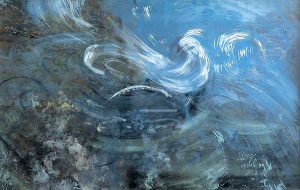 Peace Dove - Mahin Azima - Reverse glass paintings - ZH MAGAZINE
